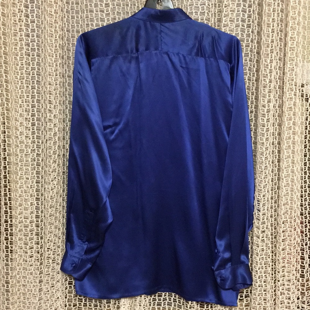 Vintage 100% Silk Blouse looks like Lanvin design - Picture 7 of 8